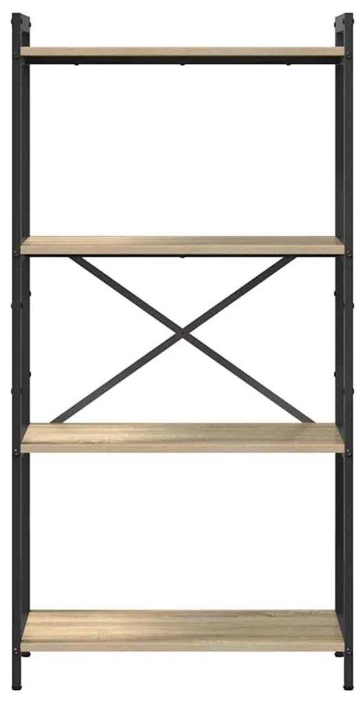 vidaXL Βιβλιοθήκη Sonoma Δρυς 60 x 30 x 118 εκ Επεξεργασμένο ξύλο