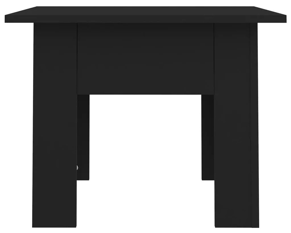 Τραπεζάκι Σαλονιού Μαύρο 55 x 55 x 42 εκ. από Μοριοσανίδα - Μαύρο