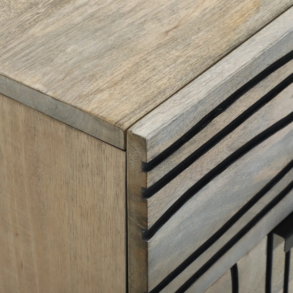 vidaXL Κομοδίνα με συρτάρι Λευκό και Μαύρο 50 x 33 x 60 εκ