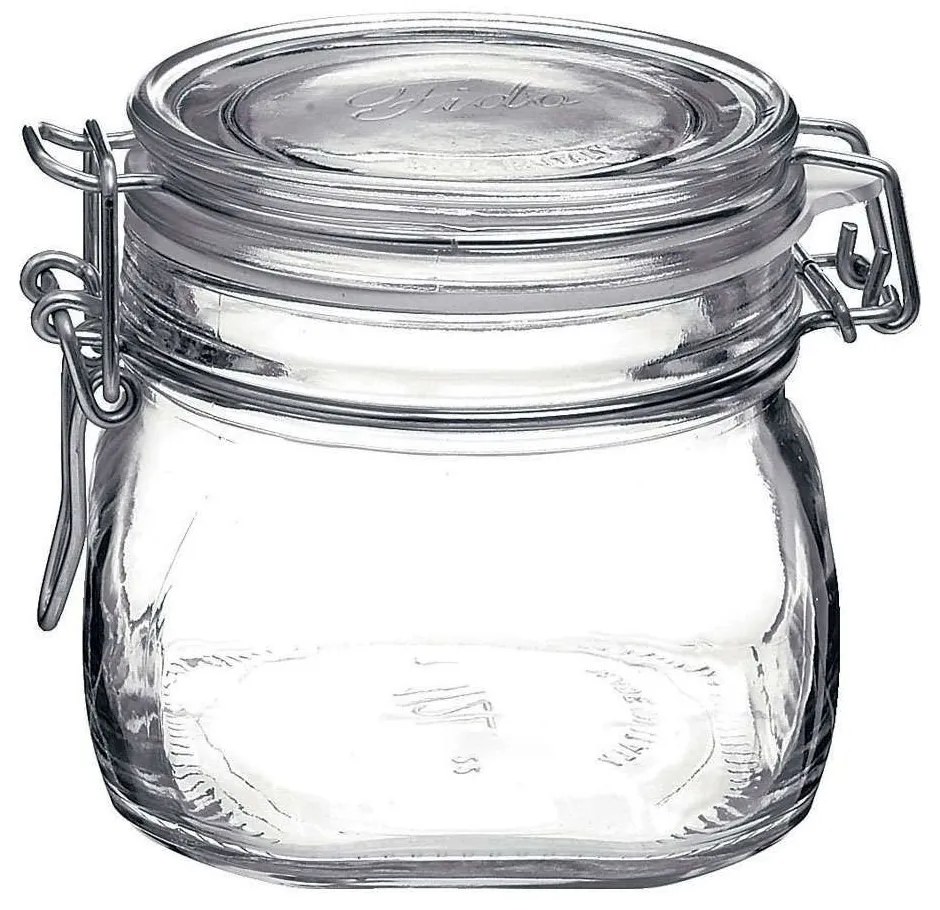 Βάζο Αποθήκευσης Fido BR00600720 500ml Clear Bormioli Rocco Γυαλί