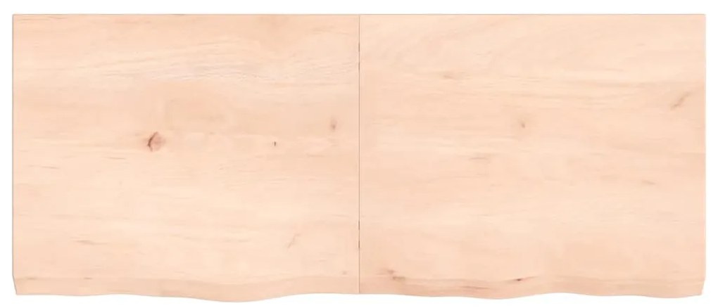 vidaXL Ράφι Τοίχου 120x50x(2-6) εκ. από Ακατέργαστο Μασίφ Ξύλο Δρυός