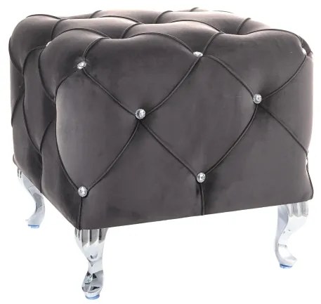 Σκαμπό Σαλονιού με βελούδο Hestia K 50x50x46 DIOMMI HESTIAKV14S