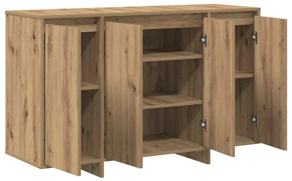 vidaXL Πλαϊνό γραφείο artisan δρυς 120 x 41 x 75 εκ.