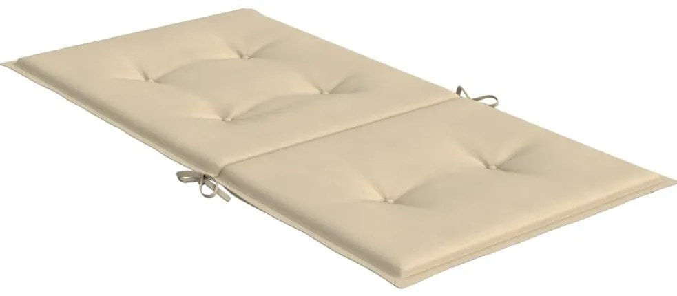 vidaXL Μαξιλάρια Καρέκλας Κήπου με Πλάτη 2 τεμ. Μπεζ 100x50x3 εκ.