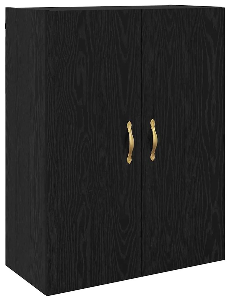 vidaXL Ντουλάπια Τοίχου 2 pcs Μαύρη δρυς 69.5 x 34 x 90 εκ.
