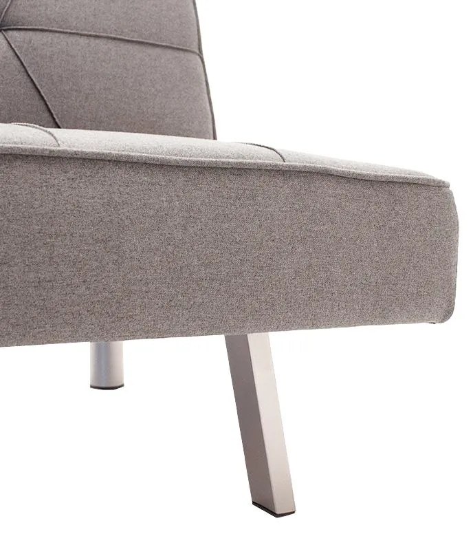 Καναπές - Kρεβάτι Travis 3θέσιος Ύφασμα Γκρι 175x83x74 εκ. 175x83x74 εκ.