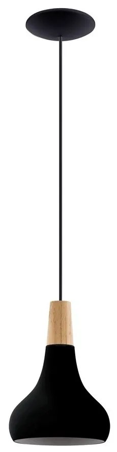 Φωτιστικό Οροφής Sabinar 900161 18x110cm 1xE27 Black Eglo