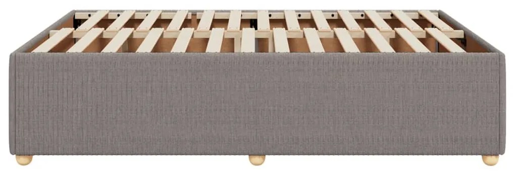 vidaXL Σκελετός Κρεβατιού Χωρίς Στρώμα Taupe 160x200 εκ. Υφασμάτινο