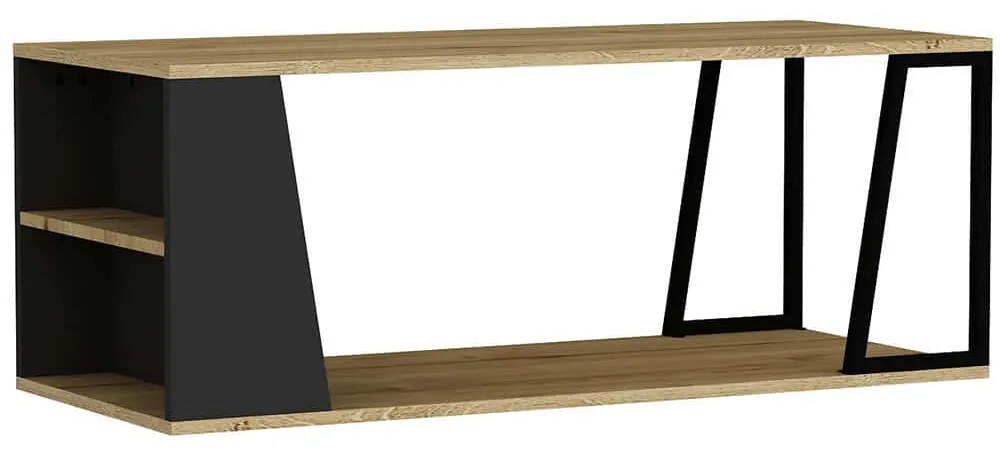 Τραπέζι Σαλονιού Lissa 550ARN3442 120x50x48,6cm Pine-Black