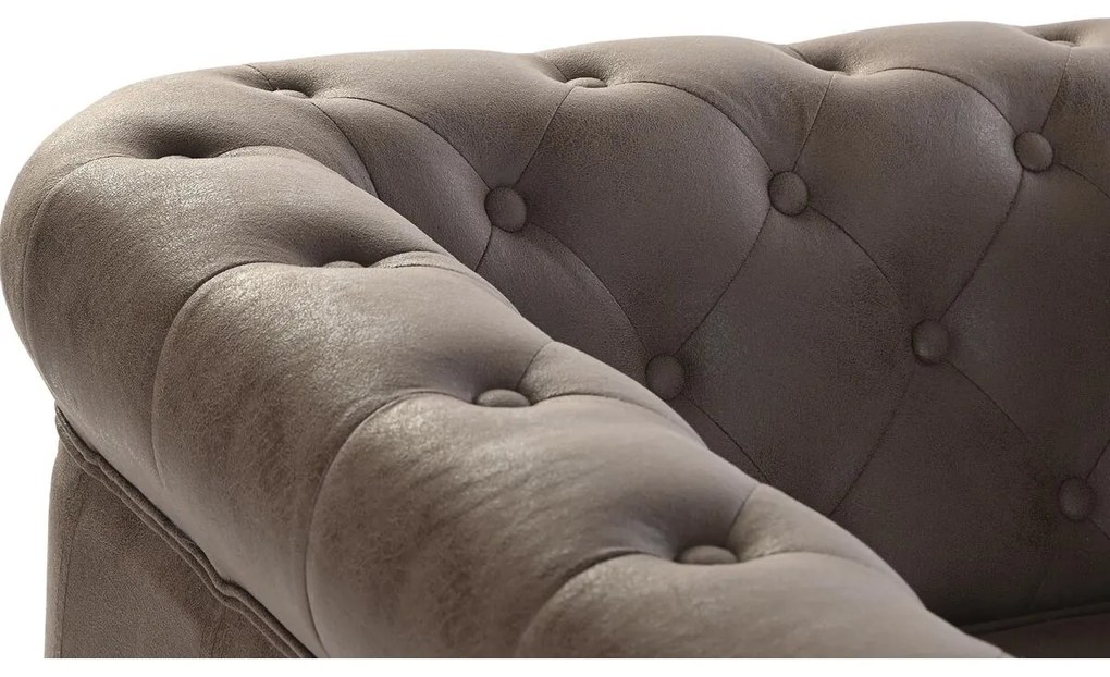 Πολυθρόνα DKD Home Decor 80 x 80 x 70 cm Ξύλο Σκούρο καφέ