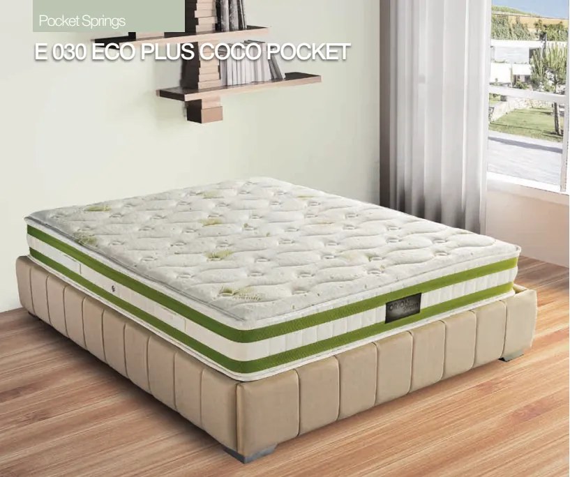 Στρώμα  E030 Eco Plus Coco Pocket  100×190 εκ.  Σκληρότητας: Σκληρό  Orion Strom