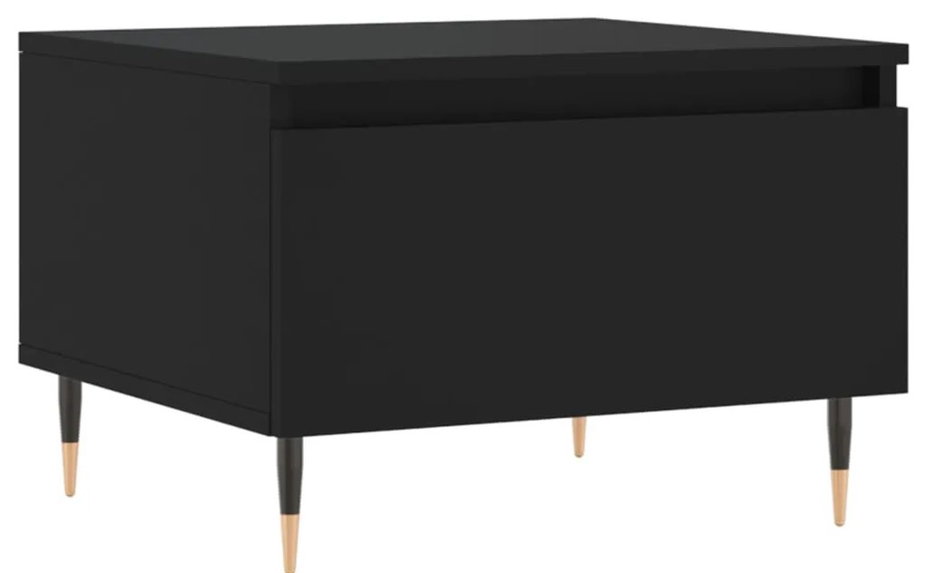 vidaXL Τραπεζάκια Σαλονιού 2 τεμ. Μαύρα 50 x 46 x 35 εκ. Επεξεργ. Ξύλο