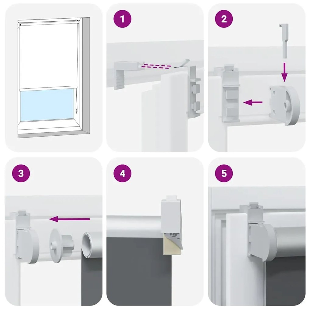 vidaXL Ρολέρ Μπλακάουτ Μαύρο 120x210 cm Πλάτος υφάσματος 116,6 cm