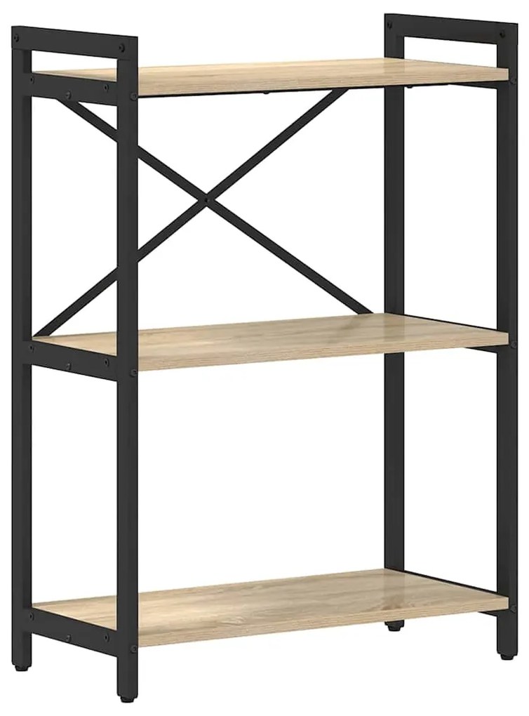 vidaXL Βιβλιοθήκη Sonoma Δρυς 60 x 30 x 83 εκ Επεξεργασμένο ξύλο