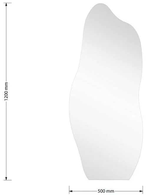 Καθρέπτης Ιrregular 1 pakoworld 50x1x120εκ