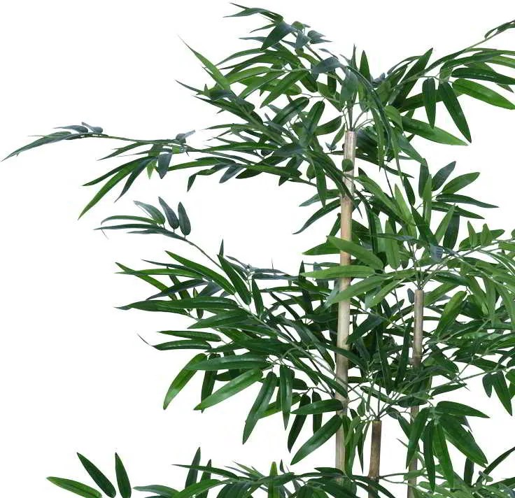 Διακοσμητικό φυτό Bamboo σε γλάστρα Inart πράσινο pp Υ130εκ