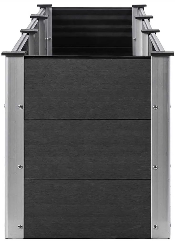 vidaXL Ζαρντινιέρα Υπερυψωμένη Γκρι 300 x 50 x 54 εκ. από WPC