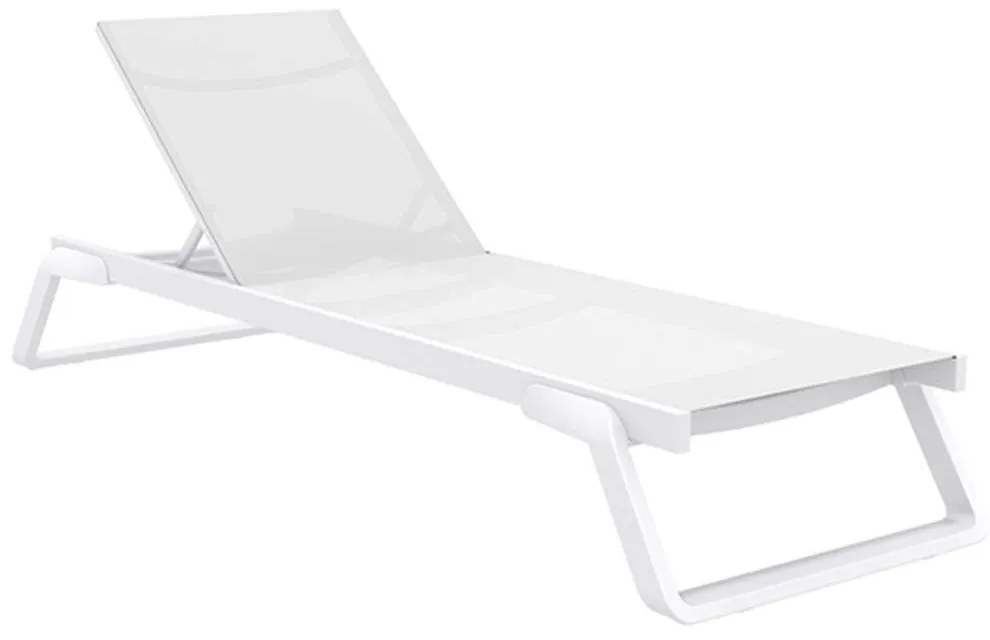 Ξαπλώστρα Tropic 20.0686 210x72x31cm White Siesta