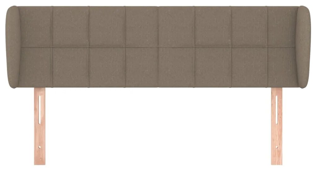 vidaXL Κεφαλάρι με Πτερύγια Taupe 147 x 23 x 78/88 εκ. Υφασμάτινο