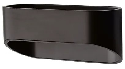 Φωτιστικό Επίτοιχο Aca L35039BK NEPHELE Μαύρο Ματ (Black Mat) 3000K