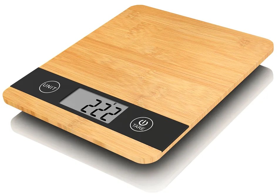 Telemax KB-651 Ψηφιακή Ζυγαριά Κουζίνας 1gr/5kg Wood
