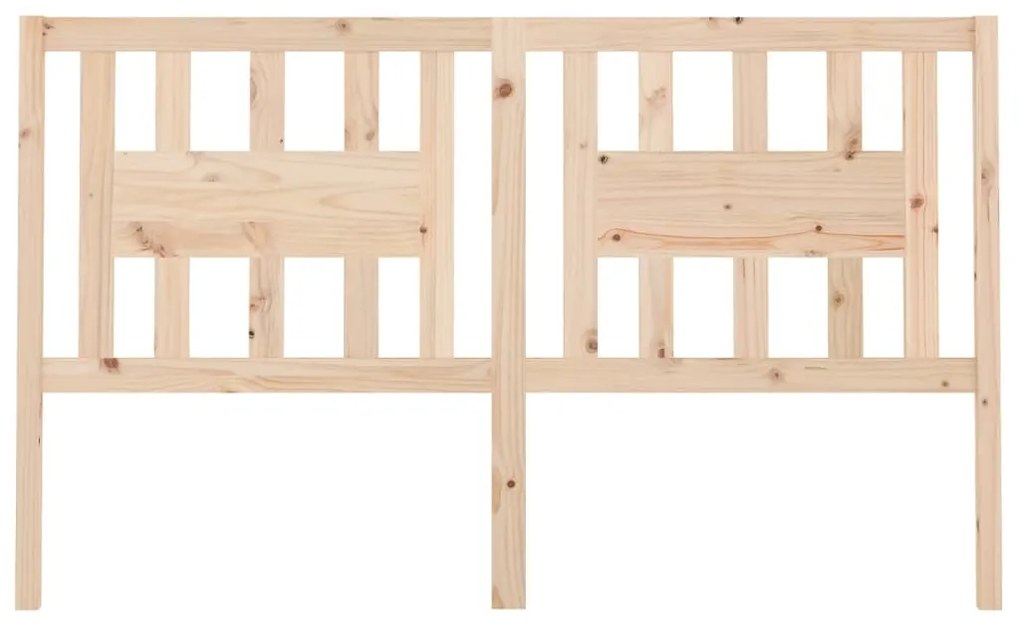 vidaXL Κεφαλάρι Κρεβατιού 166 x 4 x 100 εκ. από Μασίφ Ξύλο Πεύκου