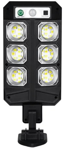 Αδιάβροχο Ηλιακό Φωτιστικό Δρόμου  72 Led, με Ανιχνευτή κίνησης και τηλεχειριστήριο, SH-803