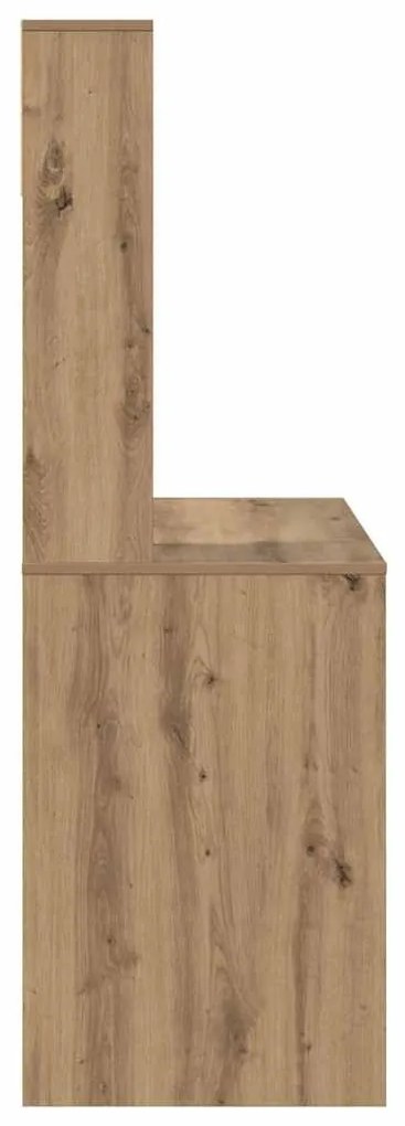 vidaXL Γραφείο artisan δρυς 91 x 50 x 149 εκ Επεξεργασμένο ξύλο