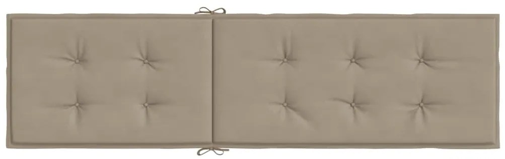 vidaXL Μαξιλάρι Σεζλόνγκ Taupe (75+105) x 50 x 4 εκ.