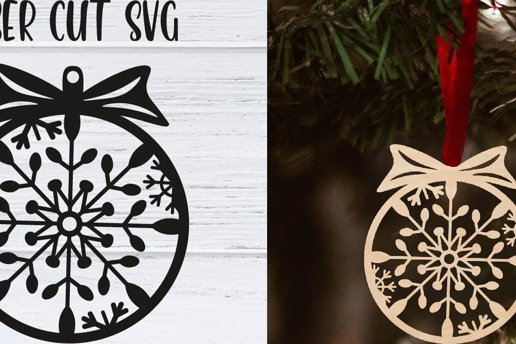 Σετ των 3 Intra απο ξύλο plywood 3mm-4mm πάχος Χριστουγεννιάτικο Στολίδι | Δίασταση 8x8 cm INTRAFABR-37985431