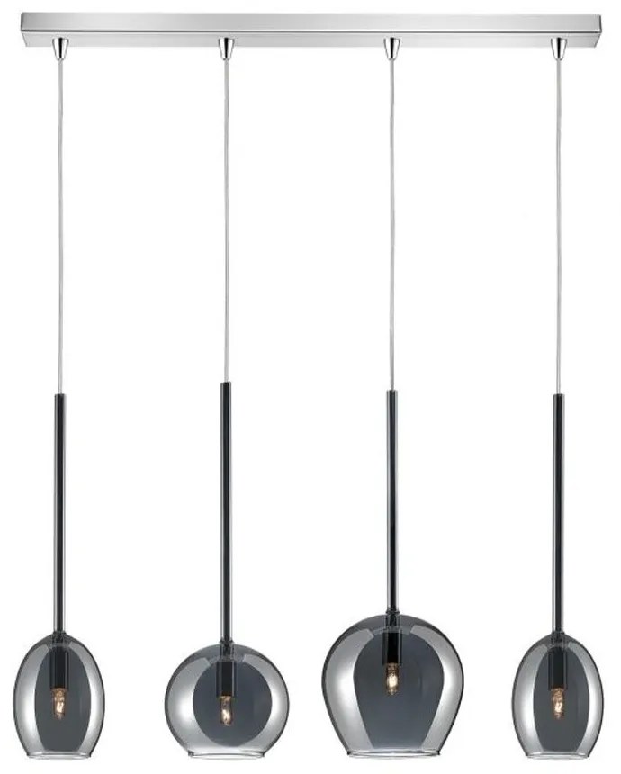 Φωτιστικό Οροφής - Ράγα 01156-09BR G9 LED 85cm Smoke Luma