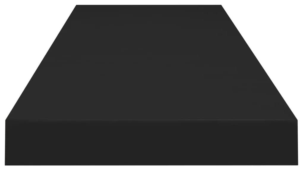 Ράφια Τοίχου 4 τεμ. Μαύρα 90x23,5x3,8 εκ. MDF - Μαύρο
