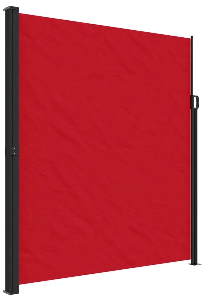 vidaXL Σκίαστρο Πλαϊνό Συρόμενο Κόκκινο 220 x 600 εκ.