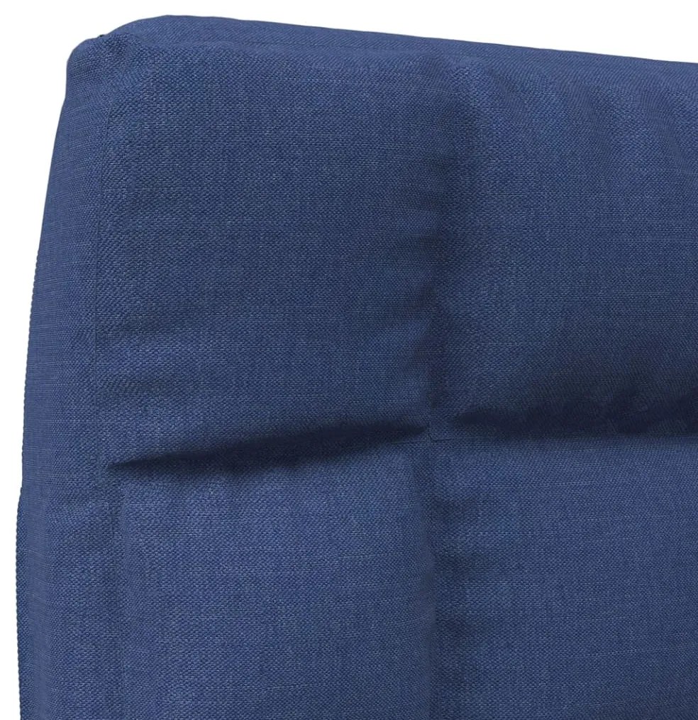 vidaXL Καρέκλα Δαπέδου Πτυσσόμενη Μπλε Υφασμάτινη