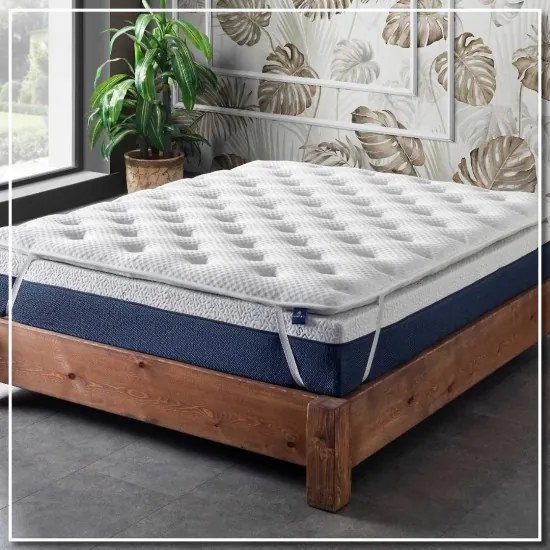 ΑΝΩΣΤΡΩΜΑ ALOE VERA SOFT 7 cm ΜΕ ΚΑΠΙΤΟΝΕ ΚΑΛΥΜΜΑ - 150x200
