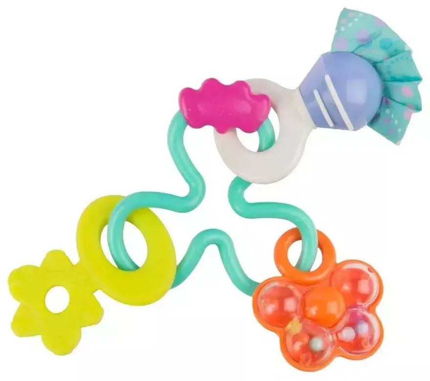 Κουδουνίστρα Με Μασητικό Twirly Whirl Rattle 0188283 0+ Μηνών Multi Playgro