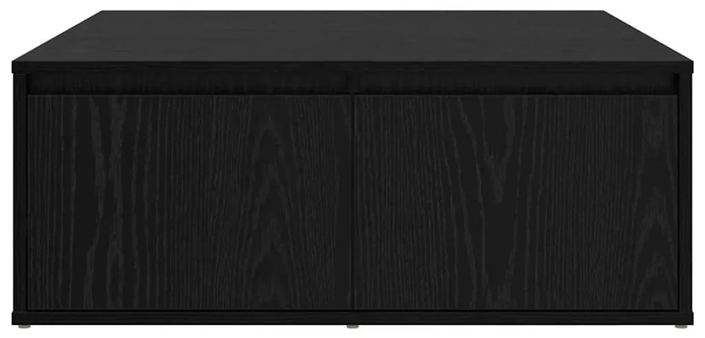 vidaXL Τραπεζάκι σαλονιού με συρτάρι Μαύρη δρυς 80 x 80 x 31 cm