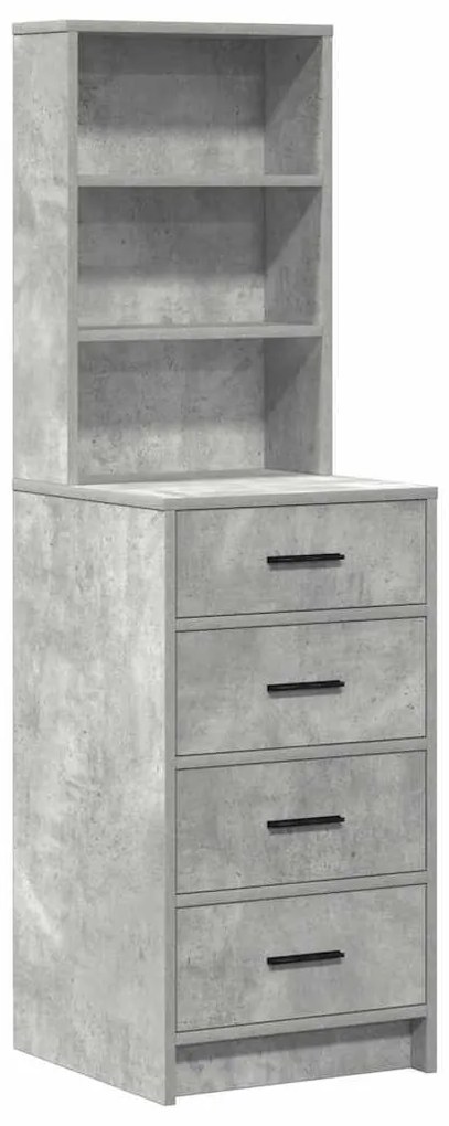 vidaXL Τραπέζι περιποίησης με συρτάρι 2 pcs Γκρι 50 x 41 x 135 εκ