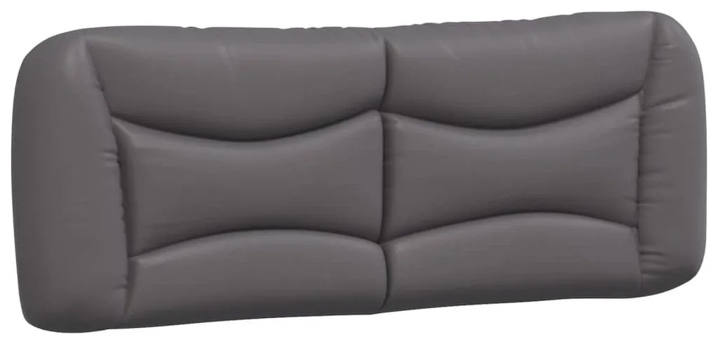 vidaXL Μαξιλάρι για Κεφαλάρι Hvar Γκρι 120 εκ. από Συνθετικό Δέρμα