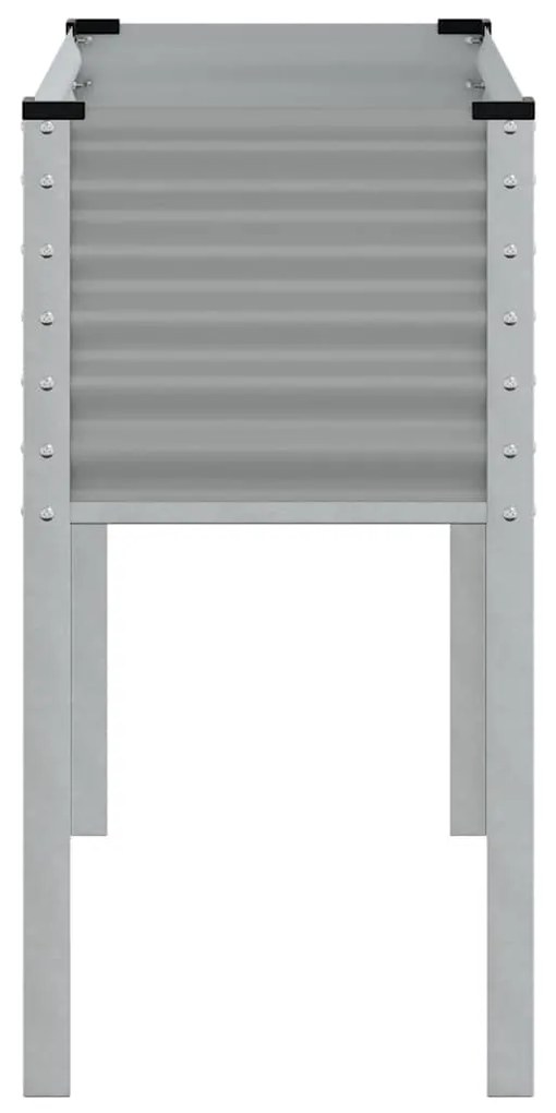 vidaXL Ζαρντινιέρα Κήπου Γκρι 100x45x90 εκ. από Ατσάλι