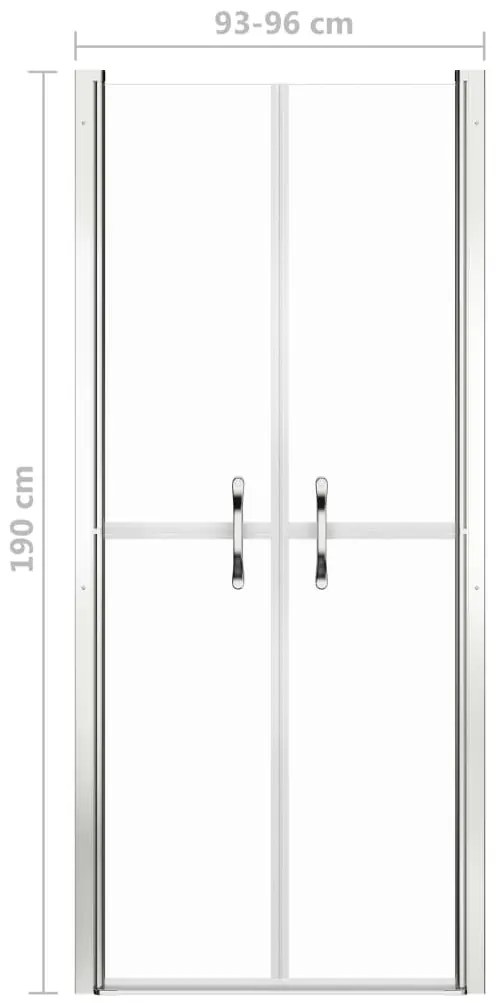 vidaXL Πόρτα Ντουζιέρας Διαφανής 96 x 190 εκ. από ESG
