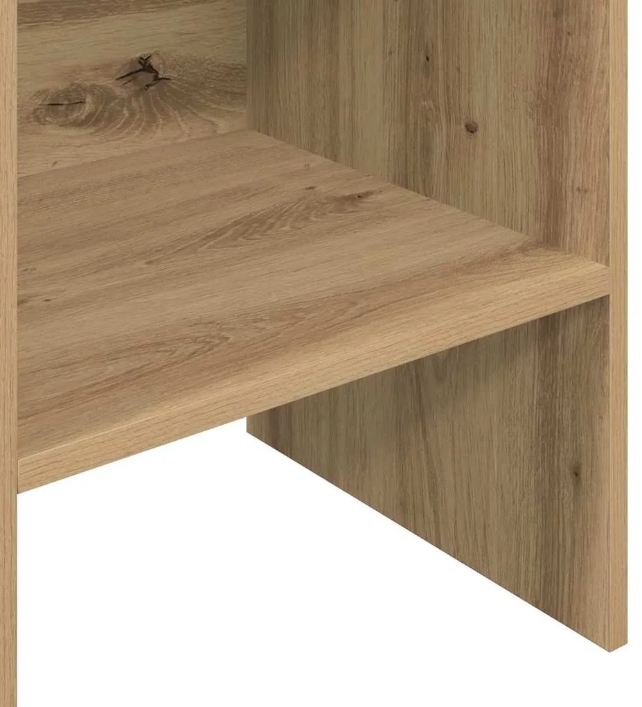 vidaXL Βιβλιοθήκη artisan δρυς 40 x 35 x 180 εκ. Επεξεργασμένο ξύλο