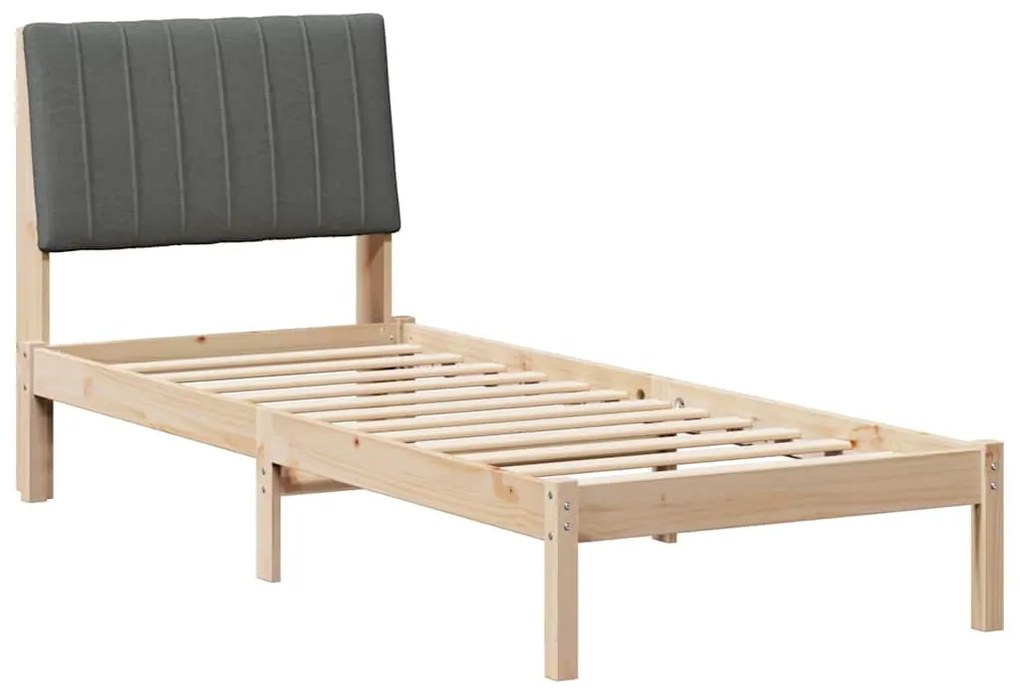 vidaXL Σκελετός Κρεβατιού Καφέ 80 x 200 cm Στερεά ξυλεία πεύκου