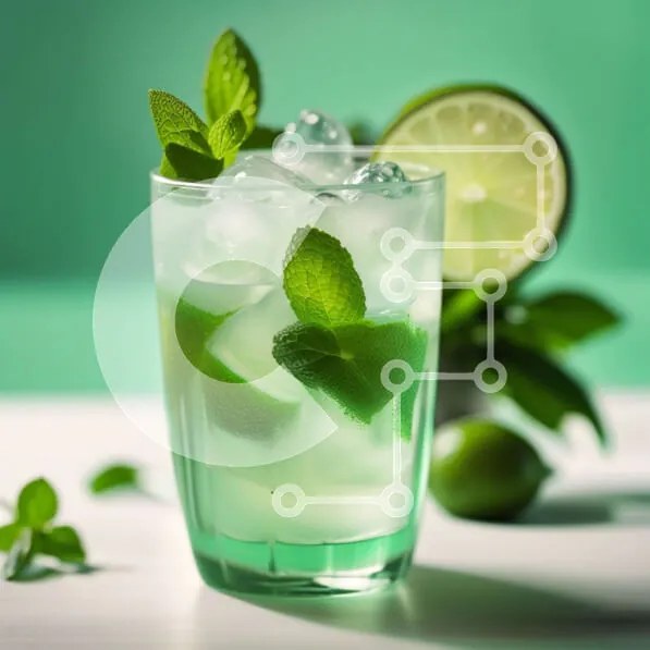 Σετ των 2 Intra Συλλεκτικό Ξύλινο Παζλ Plywood 4mm - Νόστιμο κοκτέιλ Mojito με λάιμ και μέντα Σε Ξύλινο Κουτί - Διαστάσεις: 10x10 cm – 25 κομμάτια