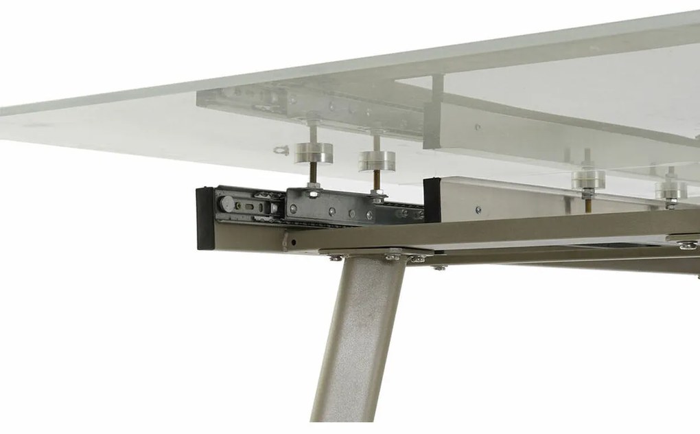Τραπεζαρία DKD Home Decor Κρυστάλλινο Χρυσό Μέταλλο Λευκό (140 x 80 x 76 cm)