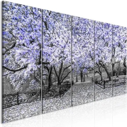 Πίνακας - Magnolia Park (5 Parts) Narrow Violet - 225x90