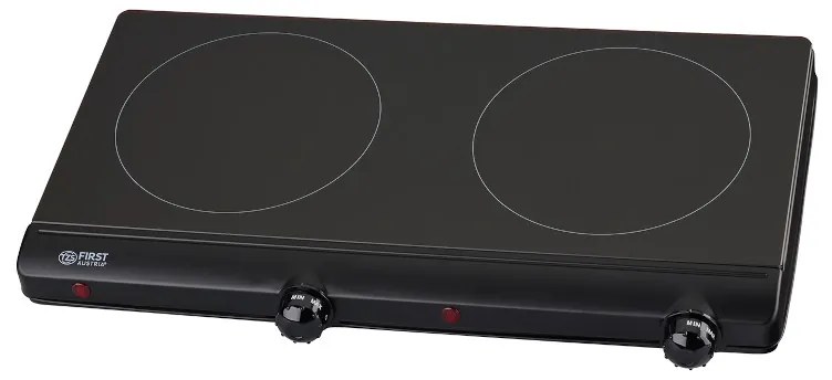First Austria FA-5096-9 Διπλή υπέρυθρη γυάλινη κεραμική εστία κουζίνας 2500W-199194-0022