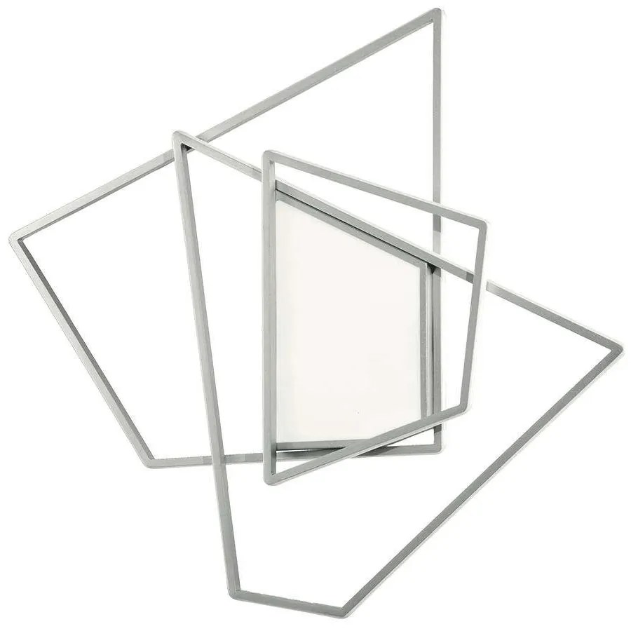 Φωτιστικό Τοίχου Galaxy PL.GALAXY/MD-SILV 63x8x54cm 67W Led Dimmable 3000K Silver Ondaluce