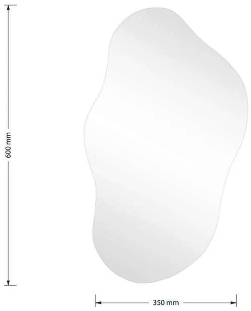 Καθρέπτης Ιrregular 2 pakoworld 35x1x60εκ