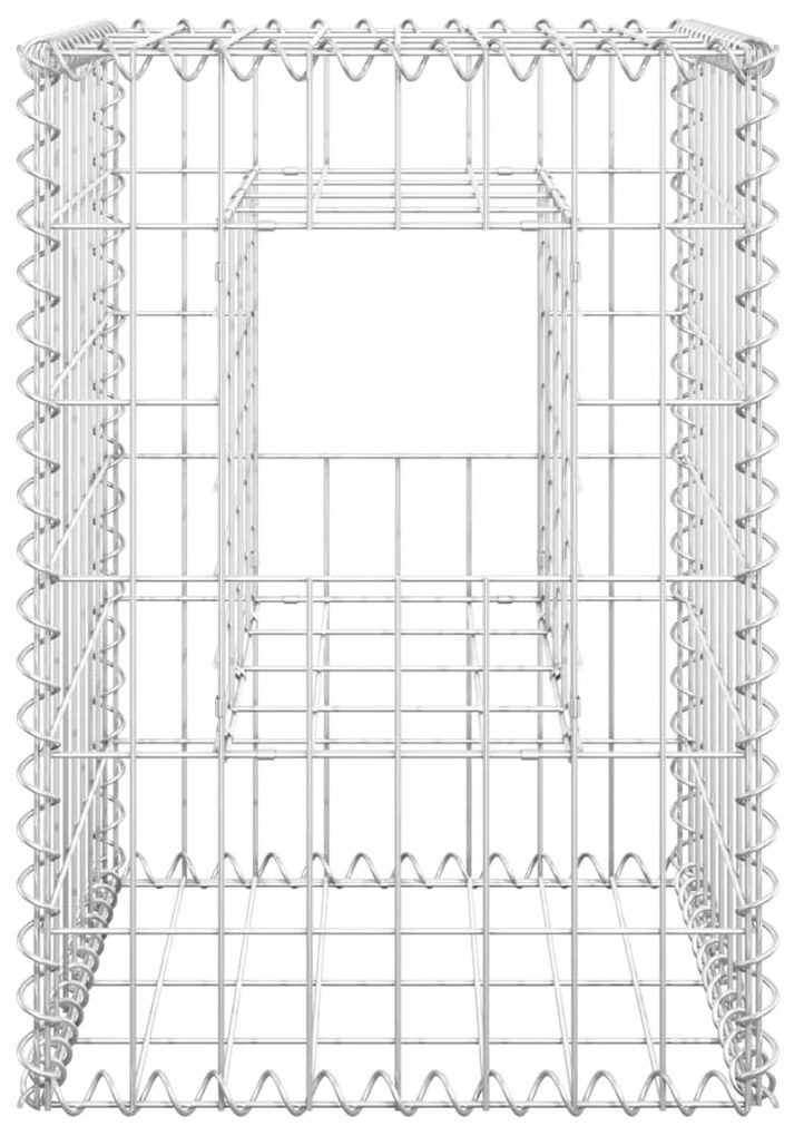 vidaXL Συρματοκιβώτια Στύλοι 2 τεμ. 40 x 40 x 60 εκ. Σιδερένιοι